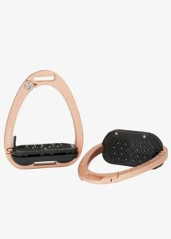 LeMieux Vector Balance Stirrups - Black/Rose Gold