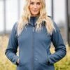 LeMieux Charlotte Soft Shell Jacket - Atlantic -Equestrian Sale Store lm charlotte jacket atlantic 1rdy