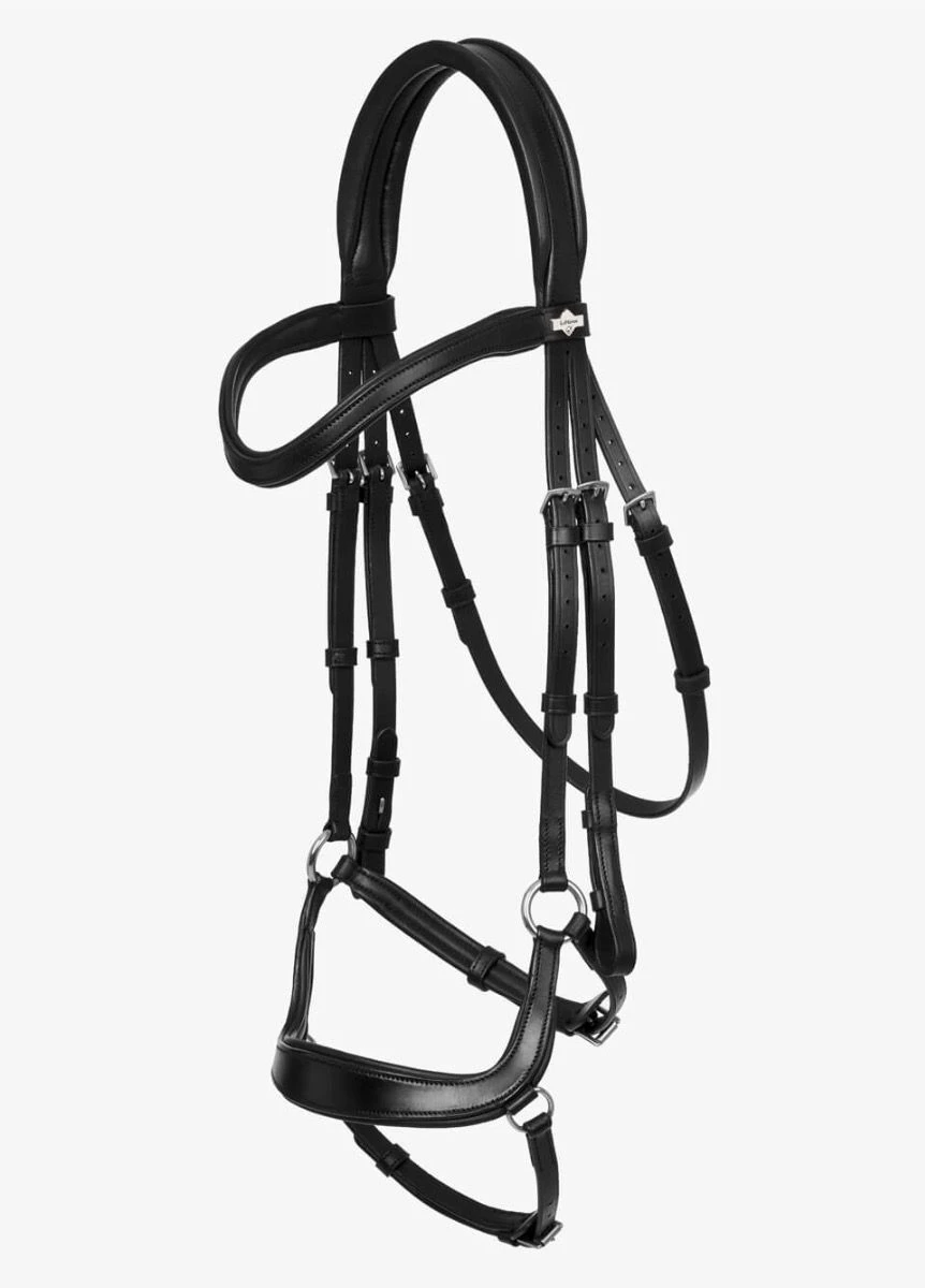 LeMieux Arika Drop Bridle - Black/Silver 4 LeMieux Arika Drop Bridle - Black/Silver - Image 2