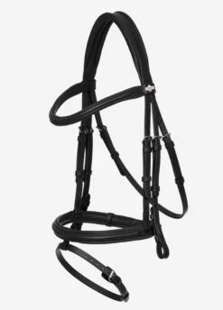 LeMieux Arika Flash Bridle - Black/Silver -Equestrian Sale Store lm flash bridle black 2rdy