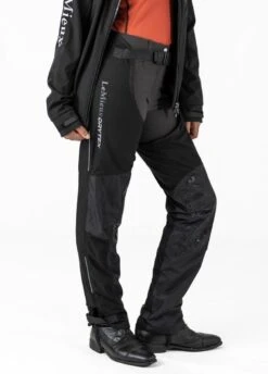 LeMieux Junior Drytex Stormwear Waterproof Chaps - Black -Equestrian Sale Store lm junior chaps black 3rdy