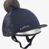 LeMieux Mini Reflective Hat Silk - Indigo -Equestrian Sale Store lm reflect mini silk 1rdy