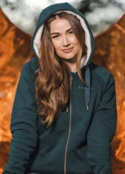 LeMieux Sherpa Lined Hoodie - Spruce