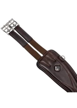 LeMieux Gel-Tek Anatomic Curve Jumping Girth - Brown -Equestrian Sale Store lmjumpgirthbrown5rdy