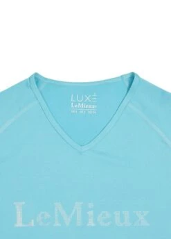 LeMieux Luxe T-Shirt - Azure 12 LeMieux Luxe T-Shirt - Azure -Equestrian Sale Store lmluxeshirtazurerdy