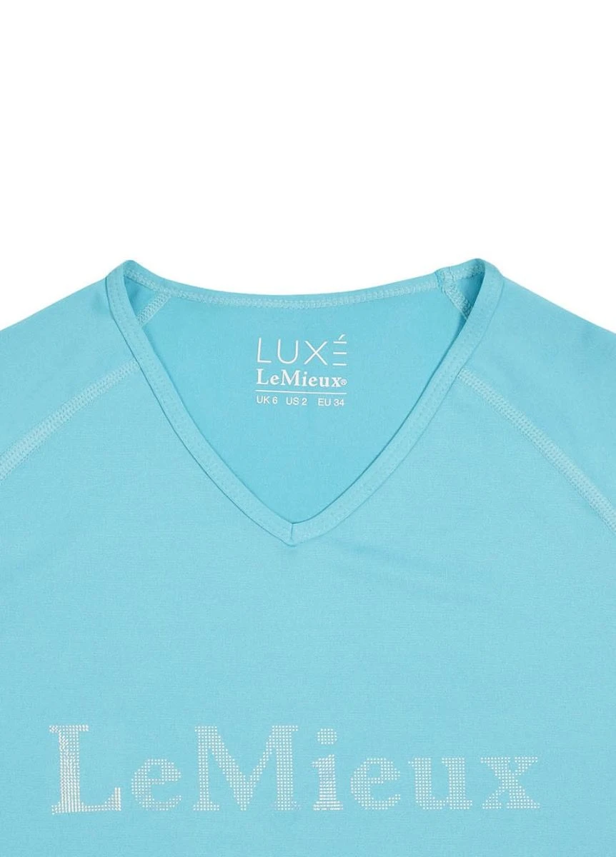 LeMieux Luxe T-Shirt - Azure 7 LeMieux Luxe T-Shirt - Azure - Image 5