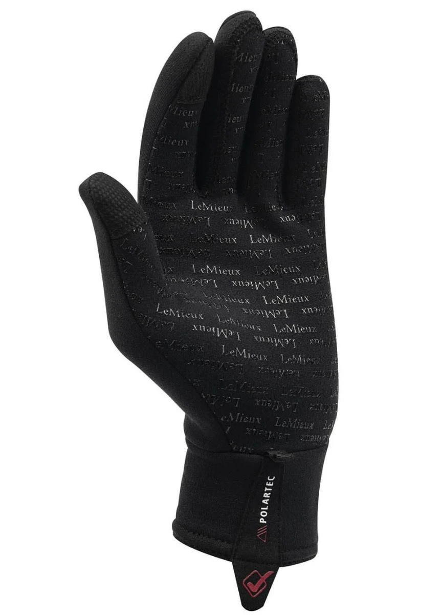 LeMieux Polar Tec Gloves - Black 5 LeMieux Polar Tec Gloves - Black - Image 3