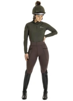 LeMieux Winter Pull On Seamless Breech - Brown -Equestrian Sale Store lmslessbreechbrown2rdy