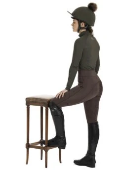 LeMieux Winter Pull On Seamless Breech - Brown -Equestrian Sale Store lmslessbreechbrown5rdy