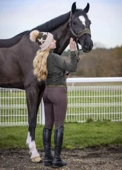 LeMieux Winter Pull On Seamless Breech - Brown -Equestrian Sale Store lmslessbreechbrown6rdy