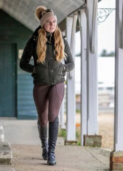 LeMieux Winter Pull On Seamless Breech - Brown -Equestrian Sale Store lmslessbreechbrown7rdy