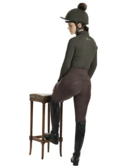 LeMieux Winter Pull On Seamless Breech - Brown -Equestrian Sale Store lmslessbreechbrown8rdy