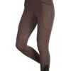 LeMieux Winter Pull On Seamless Breech - Brown -Equestrian Sale Store lmslessbreechbrown9rdy