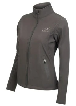Team LeMieux Soft Shell Jacket - Grey -Equestrian Sale Store lmsoftshellgrey2rdy
