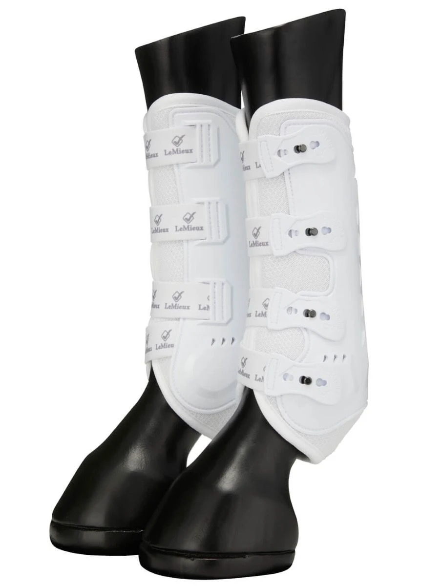 LeMieux Ultra Mesh Snug Boot (Pair) - White 3 LeMieux Ultra Mesh Snug Boot (Pair) - White