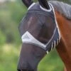 Shires Fine Mesh Fly Mask With Ears & Nose - Black -Equestrian Sale Store meshmaskearsandnose2