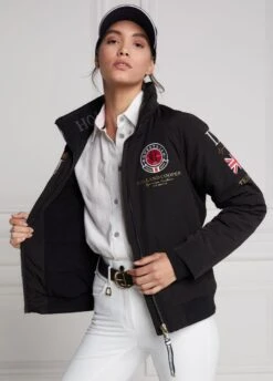 Holland Cooper Equestrian Team HC Jacket - Black -Equestrian Sale Store newteamjcktblk8rdy
