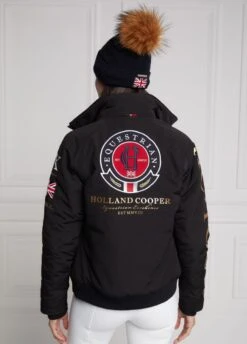 Holland Cooper Equestrian Team HC Jacket - Black -Equestrian Sale Store newteamjcktblkrdy
