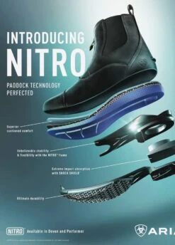 Ariat Ladies Devon Nitro Paddock Boots - Black -Equestrian Sale Store nitro 1 1