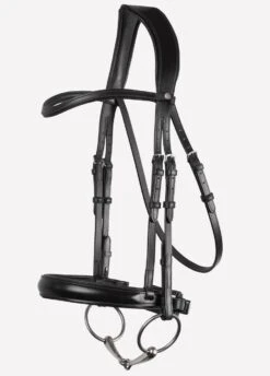 Montar Normandie Eco-Leather Dressage Bridle - Black 7 Montar Normandie Eco-Leather Dressage Bridle - Black -Equestrian Sale Store normandie1
