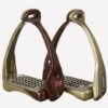 Acavallo Opera Stirrups - Brown/Gold -Equestrian Sale Store opera3