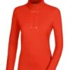 Pikeur Zip Shirt Sports - Burnt Orange -Equestrian Sale Store pikeur zip shirt orange 1rdy