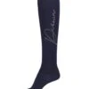 Pikeur Ladies Rhinestud Socks - Navy -Equestrian Sale Store pikeurrhinesocknavyrdy