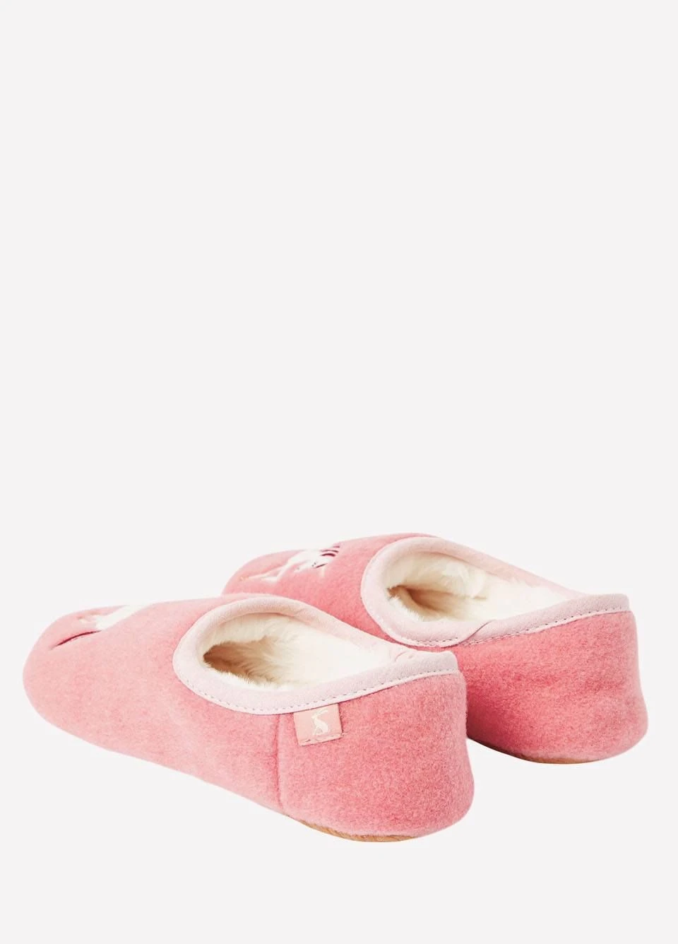 Joules Junior Slippet Felt Mule Slippers - Pink Unicorn 4 Joules Junior Slippet Felt Mule Slippers - Pink Unicorn - Image 2