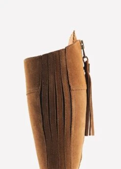 Fairfax & Favor Heeled Regina Suede Boot - Tan -Equestrian Sale Store reginaheeltan4
