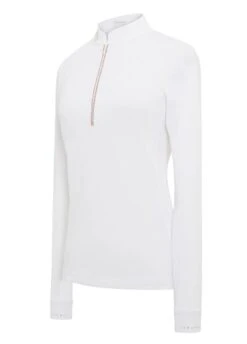 Samshield Aloise L/S Competition Shirt - White/Rose Gold