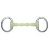 Shires Equikind Ripple Eggbutt - Pale Green -Equestrian Sale Store shires ripple eggbutt 1rdy