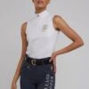 Holland Cooper Equestrian Sleeveless Base Layer - White -Equestrian Sale Store sleevelesstopwht3rdy