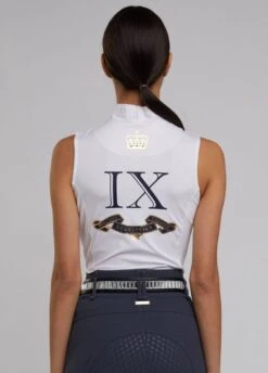 Holland Cooper Equestrian Sleeveless Base Layer - White -Equestrian Sale Store sleevelesstopwhtrdy