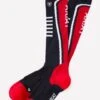 AriatTek Slimline Performance Socks - Navy/Red -Equestrian Sale Store slimlinetekred