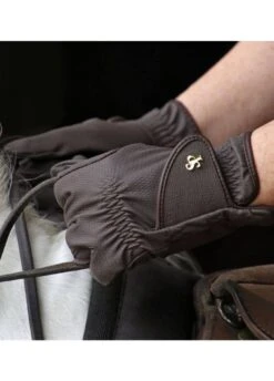 Supreme Childs Show Gloves - Brown -Equestrian Sale Store supreme glove brown 3rdy