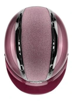 Uvex Suxxeed Blaze Glitter Helmet - Burgundy Shiny -Equestrian Sale Store uvex blaze suxxeed burgundy 3rdy