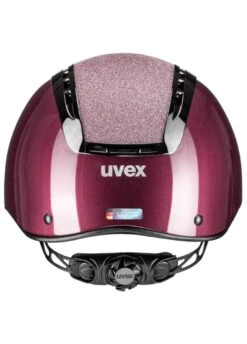 Uvex Suxxeed Blaze Glitter Helmet - Burgundy Shiny -Equestrian Sale Store uvex blaze suxxeed burgundy 4rdy