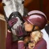 Uvex Suxxeed Blaze Glitter Helmet - Burgundy Shiny -Equestrian Sale Store uvex suxxeed burgundy 1rdy