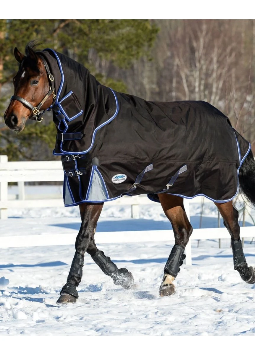 Weatherbeeta Ultra-Cozi II Detach-A-Neck Medium - Charcoal/Blue/White 4 Weatherbeeta Ultra-Cozi II Detach-A-Neck Medium - Charcoal/Blue/White - Image 2