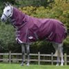 Weatherbeeta ComFITec Plus Dynamic II Detach-A-Neck Medium/Lite - Maroon/Grey/White -Equestrian Sale Store wbdynamicdanmaroonrdy 1