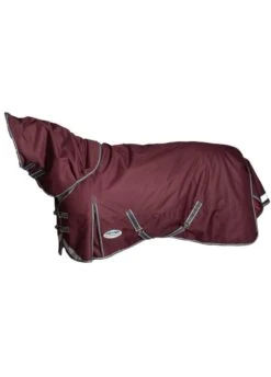 Weatherbeeta ComFITec Plus Dynamic II Detach-A-Neck Lite - Maroon/Grey/White -Equestrian Sale Store weatherbeeta dynamic detach lite maroon 3rdy